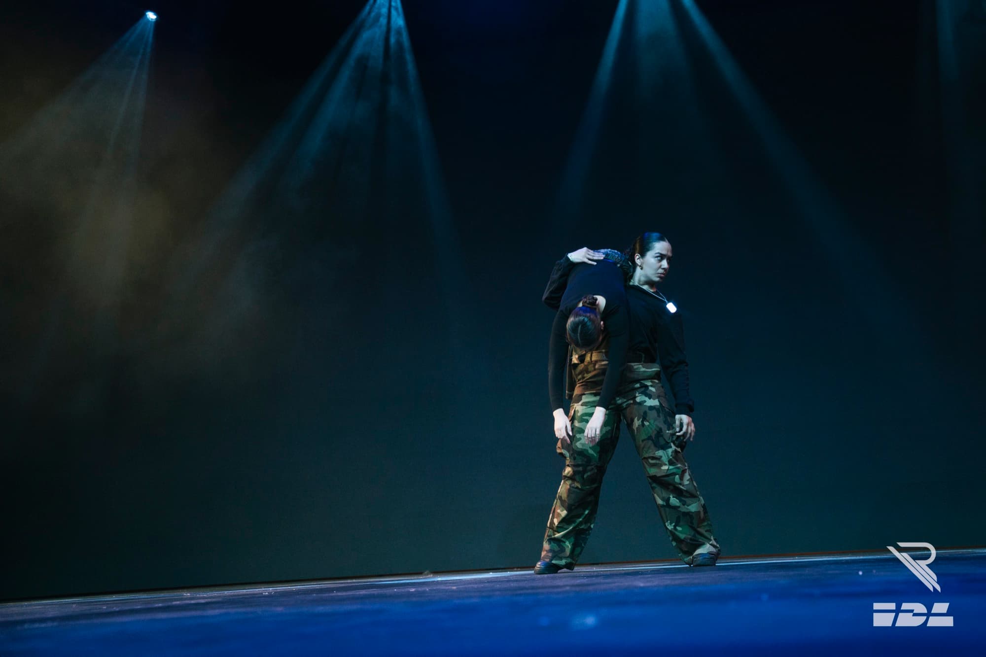 Resurgence duo performing on stage